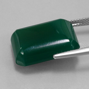 16.16캐럿 천연 그린 아게이트, 투명한, 18.9×15.4 mm, 투명/반투명