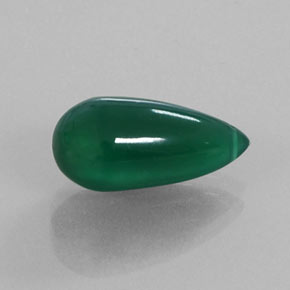 6.16캐럿 천연 그린 아게이트, 투명한, 16.5×7.8 mm, 투명/반투명