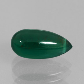 2.85캐럿 천연 그린 아게이트, 투명한, 12.3×5.9 mm, 투명/반투명