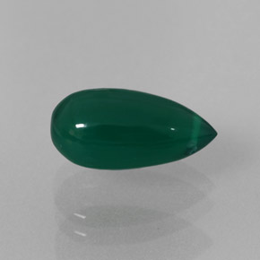 3.28캐럿 천연 그린 아게이트, 투명한, 12.9×6.3 mm, 투명/반투명