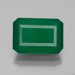 6.25캐럿 천연 그린 아게이트, 투명한, 13.8×9.8 mm, 투명/반투명
