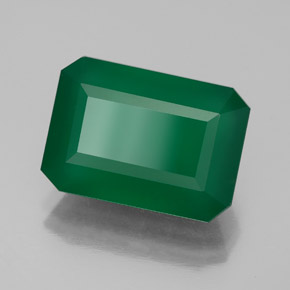 6.25캐럿 천연 그린 아게이트, 투명한, 13.8×9.8 mm, 투명/반투명