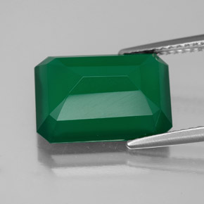 6.25캐럿 천연 그린 아게이트, 투명한, 13.8×9.8 mm, 투명/반투명