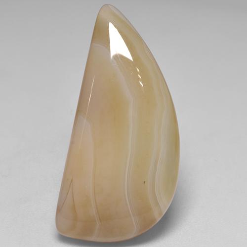 18.17캐럿 천연 멀티컬러 아게이트, 멋진 모양, 29.8×14.4 mm, 투명한
