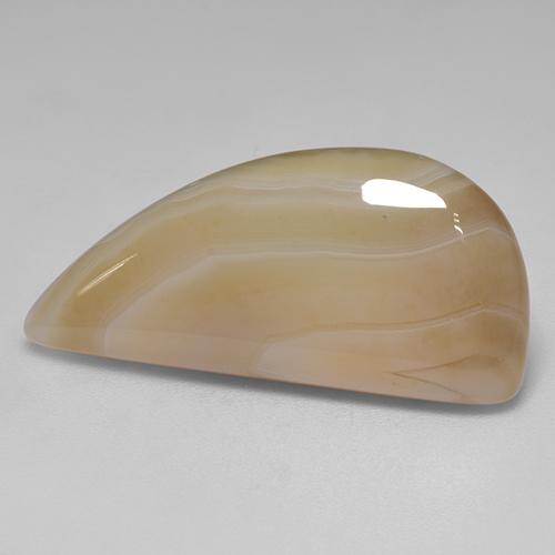 18.17캐럿 천연 멀티컬러 아게이트, 멋진 모양, 29.8×14.4 mm, 투명한