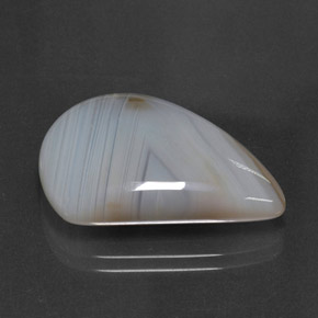 18.98캐럿 천연 멀티컬러 아게이트, 투명한, 25.6×16.3 mm, 투명/반투명