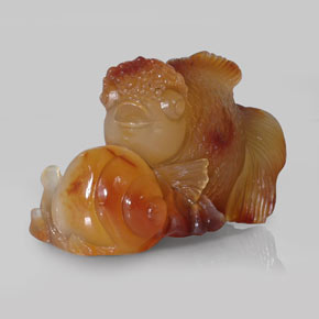 356.10캐럿 천연 옐로우 오렌지 아게이트, 투명한, 61.2×37.5 mm, 투명/반투명