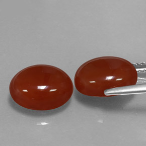 캐럿 천연 붉은빛 브라운 아게이트 보석, 투명한, 10.9×8.9 mm, 투명/반투명