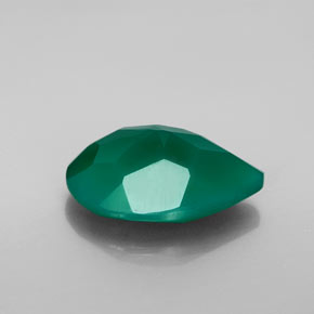 6.15캐럿 천연 그린 아게이트, 투명한, 15.7×11.8 mm, 투명/반투명