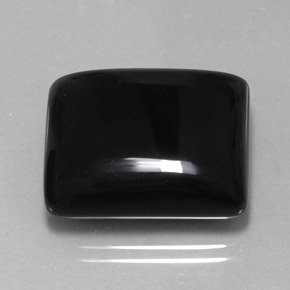 23.85캐럿 천연 검정색 아게이트, 바게트, 20.1×17.2 mm, 불투명체