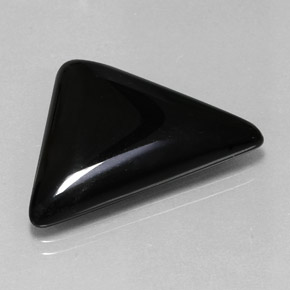 16.78캐럿 천연 검정색 아게이트, 트릴리언, 26.9×19.8 mm, 불투명체