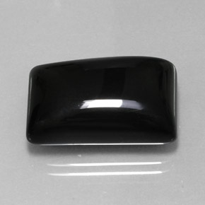19.22캐럿 천연 검정색 아게이트, 바게트, 20.8×13.9 mm, 불투명체