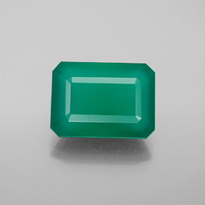 6.04캐럿 천연 그린 아게이트, 투명한, 13.7×9.9 mm, 투명/반투명