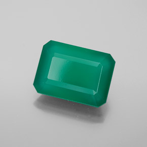 6.04캐럿 천연 그린 아게이트, 투명한, 13.7×9.9 mm, 투명/반투명