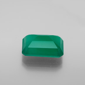 6.04캐럿 천연 그린 아게이트, 투명한, 13.7×9.9 mm, 투명/반투명