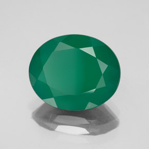4.23캐럿 천연 그린 아게이트, 투명한, 12.3×10.1 mm, 투명/반투명