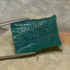 39.61캐럿 천연 딥 그린 아게이트, 멋진 모양, 29.5×20.7 mm, 투명한