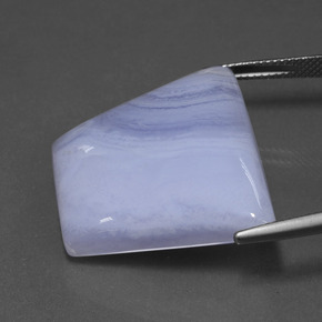 39.68캐럿 천연 로얄 바이올렛 아게이트, 멋진 모양, 29.4×24.2 mm, 투명한