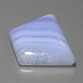 48.95캐럿 천연 로얄 바이올렛 아게이트, 멋진 모양, 31.2×24.4 mm, 투명한