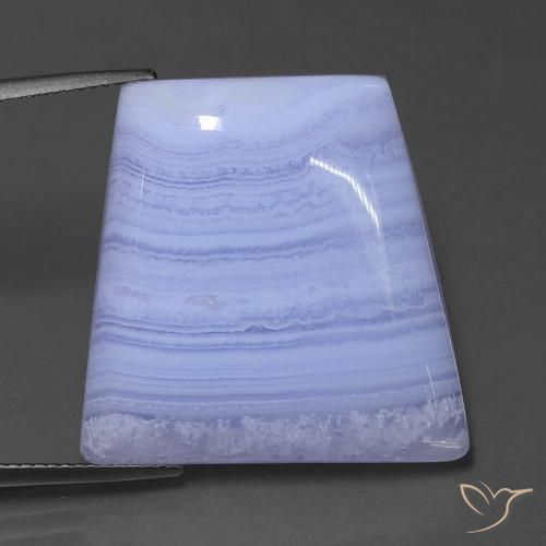 34.06캐럿 천연 로얄 바이올렛 아게이트, 멋진 모양, 투명한