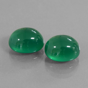 8.66캐럿 천연 따뜻한 녹색 아게이트 보석, 타원형 컷, 10.6×9.1 mm, 투명한
