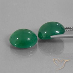 13.04캐럿 천연 따뜻한 녹색 아게이트 보석, 타원형 컷, 12.9×11.3 mm, 투명한