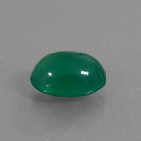 1.98캐럿 천연 노란빛 그린 아게이트, 타원형 컷, 9.2×6.7 mm, 투명한