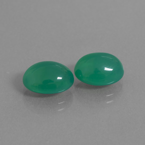 6.35캐럿 천연 쿨 그린 아게이트 보석, 타원형 컷, 10.6×8.1 mm, 투명한