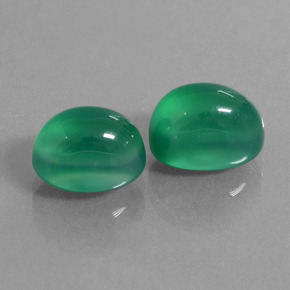 7.42캐럿 천연 따뜻한 녹색 아게이트 보석, 타원형 컷, 10.3×6.9 mm, 투명한