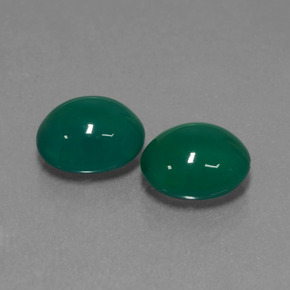 6.00캐럿 천연 미디엄 그린 아게이트 보석, 타원형 컷, 9.9×8.8 mm, 투명한