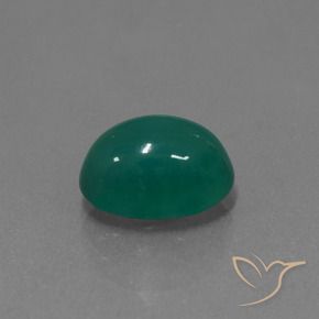 2.97캐럿 천연 쿨 그린 아게이트, 타원형 컷, 10.2×7.3 mm, 투명한