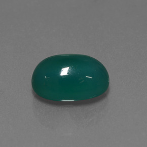 3.43캐럿 천연 그린 아게이트, 타원형 컷, 11.2×8 mm, 투명한