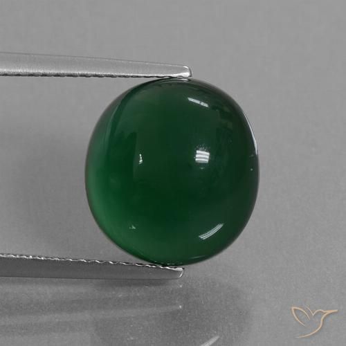 8.11ct 자연스러운 다색 마노, 타원형, 투명한