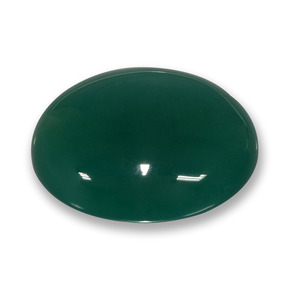 42.59캐럿 천연 쿨 그린 아게이트, 타원형 컷, 26.6×23.2 mm, 투명한