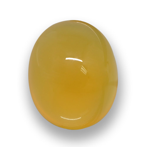 4.82캐럿 천연 골든 오렌지 아게이트, 타원형 컷, 11.8×9.7 mm, 투명한