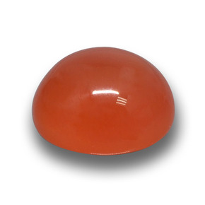 5.61캐럿 천연 미디엄 레드 아게이트, 타원형 컷, 11.5×10.8 mm, 투명한
