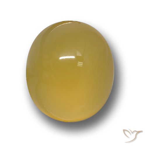 4.90ct 자연스러운 골든 오렌지 마노, 타원형, 투명한