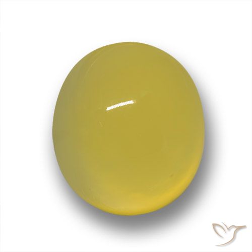 5.28ct 자연스러운 황색을 띠는 금 마노, 타원형, 투명한