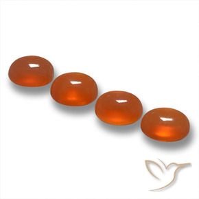 1.86캐럿 천연 딥 오렌지 마노 보석, 타원형, 투명한