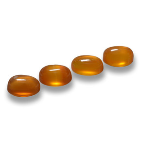 2.88캐럿 천연 미디엄 오렌지 아게이트 보석, 타원형 컷, 6.1×4 mm, 투명한