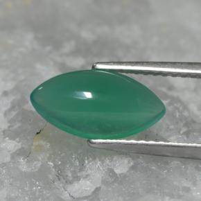 1.77캐럿 천연 쿨 그린 아게이트, 마퀴즈, 12.2×6.4 mm, 투명한