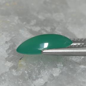 1.77캐럿 천연 쿨 그린 아게이트, 마퀴즈, 12.2×6.4 mm, 투명한