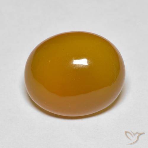 5.53ct 자연스러운 오렌지 브라운 마노, 타원형, 투명한
