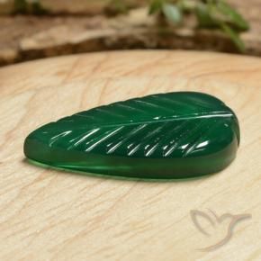 5.78캐럿 천연 미디엄 그린 마노, 팬시한, 투명한