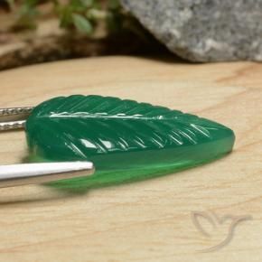 5.43캐럿 천연 미디엄 그린 마노, 팬시한, 투명한