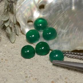 1.91캐럿 천연 노란빛 그린 아게이트 보석, 라운드 컷, 4.00 mm, 투명한