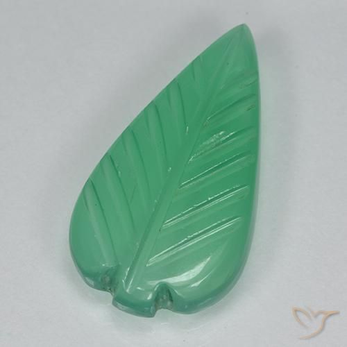 3.39ct 자연스러운 딥그린 마노, 팬시한, 투명한