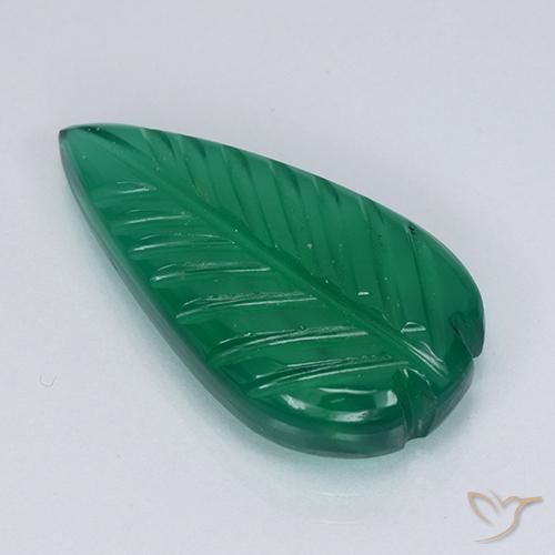 5.27ct 자연스러운 따뜻한 녹색 마노, 팬시한, 투명한