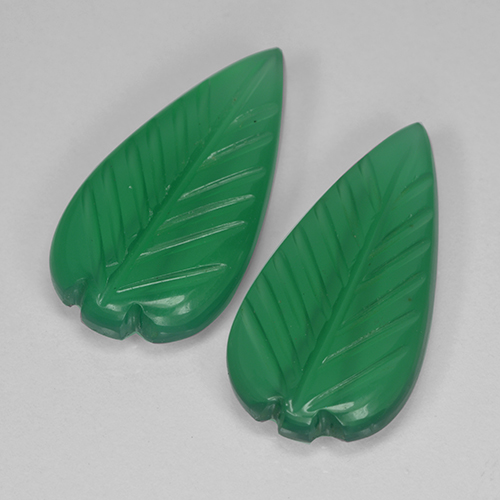 5.74캐럿 천연 따뜻한 녹색 마노 보석, 플라워 컷, 투명한