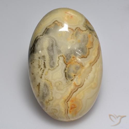 57.20ct 자연스러운 다색 마노, 타원형, 불투명체